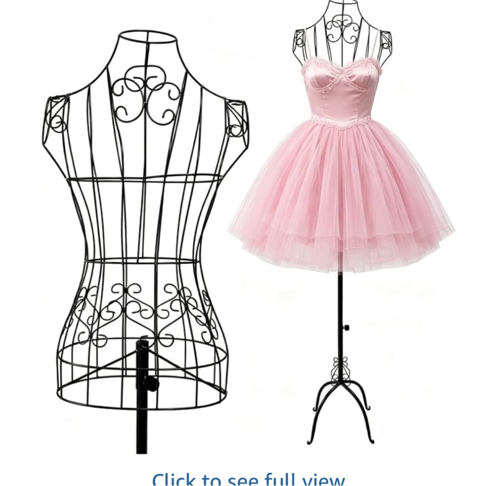 Wire Dress Form Mannequin for Closet Display